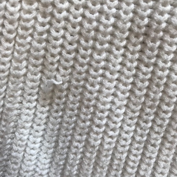 Dynamite white cold shoulder knit sweater L - Picture 9 of 11